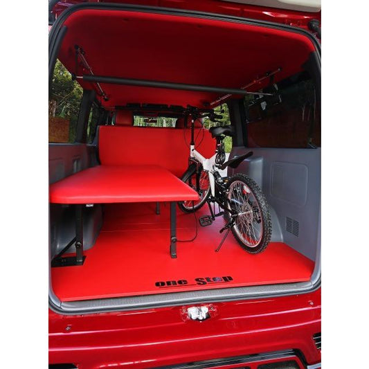 【受注生産】200系ハイエース専用 イージーフリップベッドキット 片側跳ね上げ式 国産素材使用