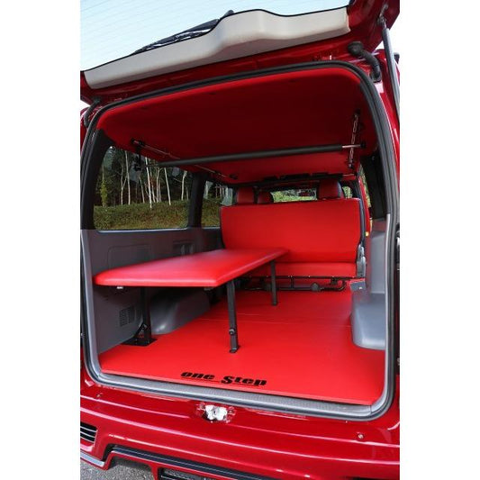 【受注生産】200系ハイエース専用 イージーフリップベッドキット 片側跳ね上げ式 国産素材使用